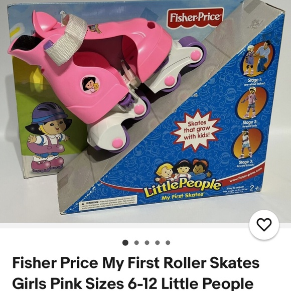 Girls Fisher Price Little People 🛼Roller Skates - Picture 2 of 16